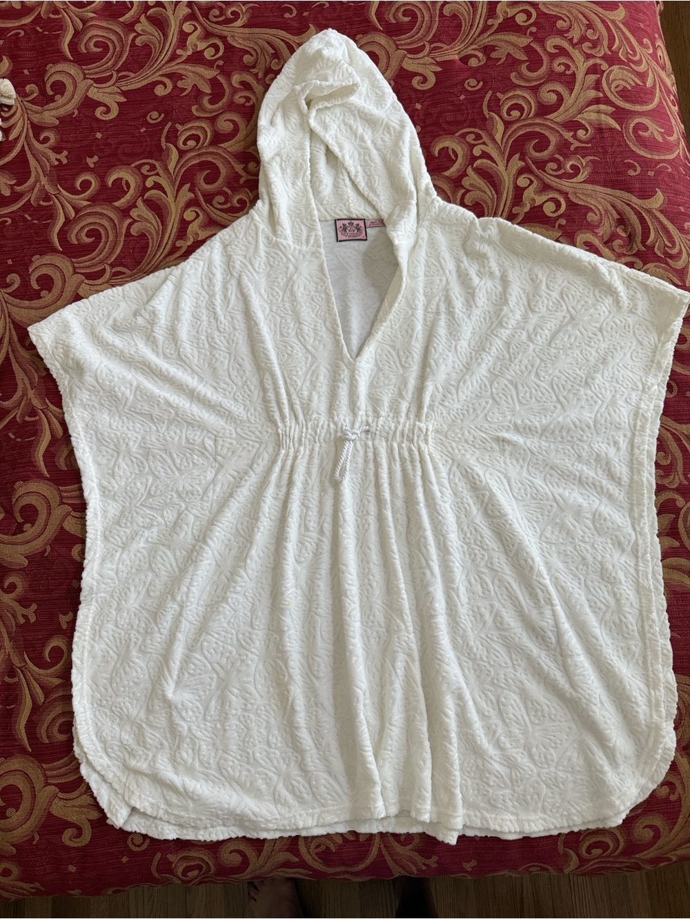 Juicy Couture White Hooded Terry Cover-Up - Picture 8 of 8